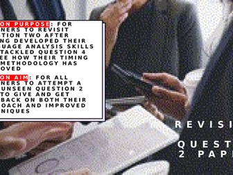 GCSE English Language Paper 1 Question 2 Revision Presentation plus answer