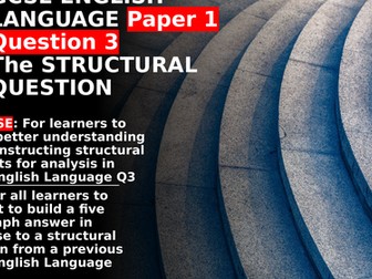 GCSE English Language Paper 1 Question 3 Methodology