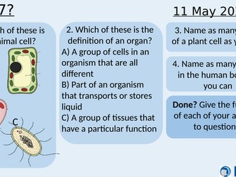 KS3 Human Body Unit