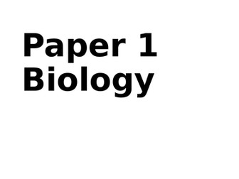 Biology Paper 1 exam questions