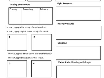 Oil pastel techniques