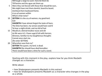 Macbeth - Final Preparation for the 2023 Exam Act 5, Scene 5