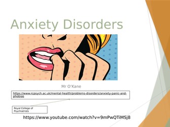 Anxiety and related disorders - Abnormal/clinical Psychology A Level