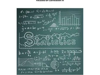 Mathematics IA on Statistics Correlation