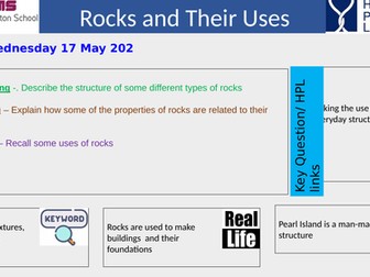Rocks and Their Uses 8HA
