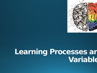 WJEC AS PE Learning Processes and Variables
