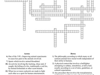 Religious Studies A-Level - Recall - AS Ethics - Crosswords and Flashcards