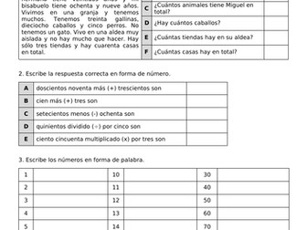 GCSE Baseline Test Spanish