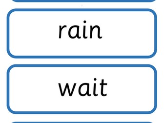 Phonics Little Wandle Rapid Catch Up Phase 3 Word Cards
