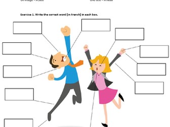 French Worksheet - Parts of the body