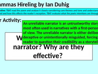 The Lammas Hireling A Level Lesson