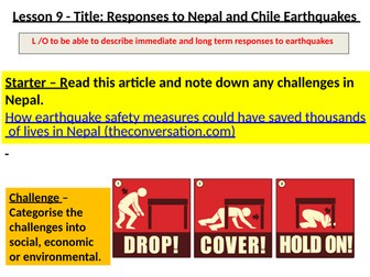 iGCSE AQA - Global Hazards - Full Lesson Pack, SoW, and homeworks