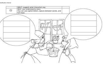 Little Red Riding Hood Speech Bubbles