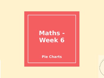 Year 6 Project - Pie Charts