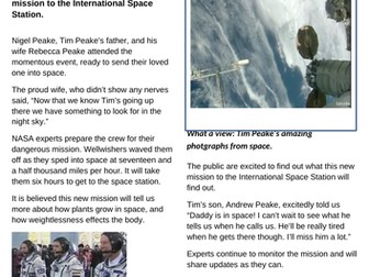 Writing Y5 Space Newspaper Writing