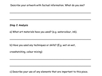 Art critique self assessment