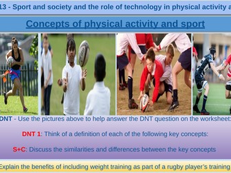 Concepts of physical activity and sport