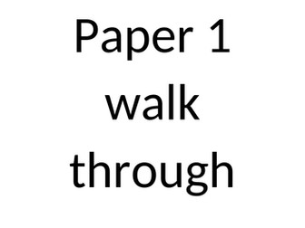 AQA English Language walk through booklet