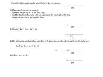 Maths Prediction Edexcel exam paper questions 2023 Paper 2, Calculator Paper