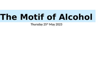 An Inspector Calls Motif of Alcohol