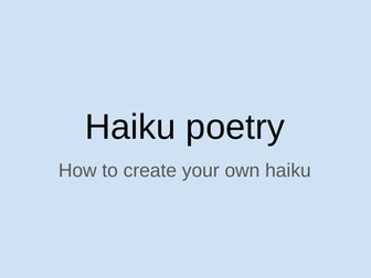 Haiku Poetry