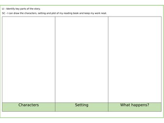 Reading Comprehension - Drawing Worksheet