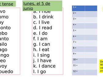 Spanish- present tense