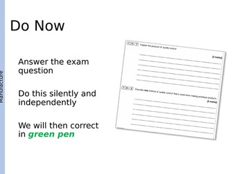 A-Level DT - Design and Making Principles Lessons