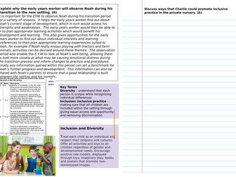 CACHE Child Development revision model answers