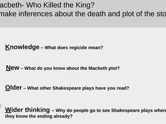 New Macbeth entire SOW with Powerpoints and resources