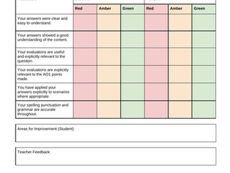 DIRT Marking Front Sheet