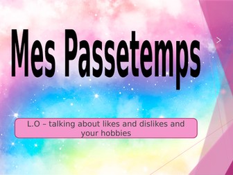 Access studio: Mes passetemps