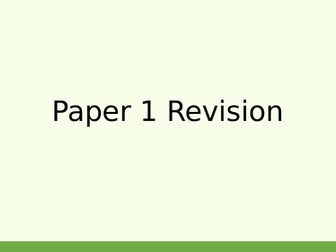 AQA Combined Chemistry Paper 1 Revision booklet & ppt Resource (Foundation)