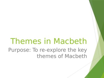 Themes in Macbeth
