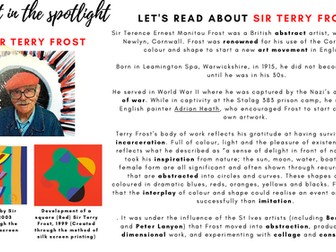Artist in the spotlight - Sir Terry Frost