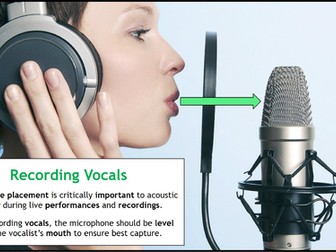 Recording Vocals - Music Technology