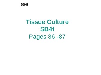Tissue Culture GCSE Edexcel 9-1