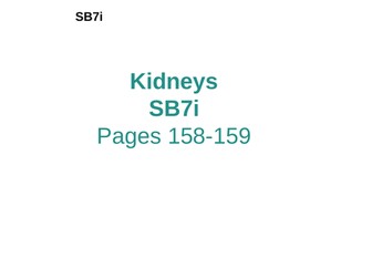 The Kidneys SB7i GCSE edexcel