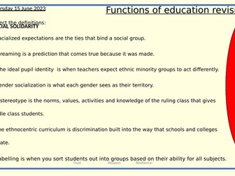 AQA Sociology internal and external factors affecting achievement. Class, Gender and ethnicity