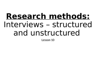 AQA Education Topic Research Methods & Methods in context