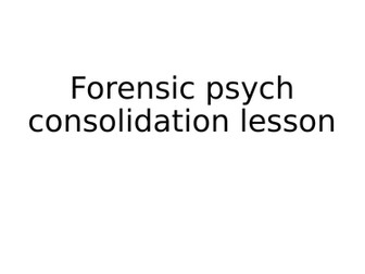 AQA A Level Forensic Psychology Paper 3