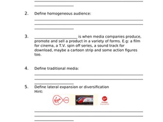 AQA Sociology Media Topic Ownership and Control, Globalisation, Popular culture
