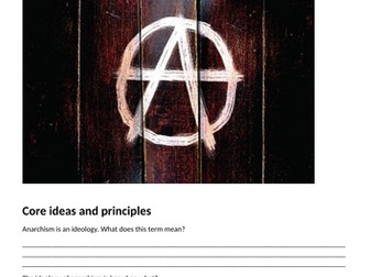 Edexcel A Level Politics Anarchism Workbook