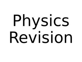 WJEC Double Sci Yr 11 Physics Revision Recap
