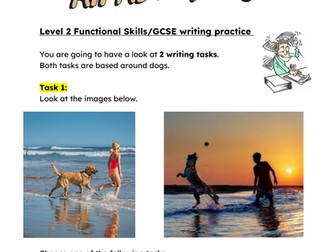 Functional Skills and GCSE writing tasks based around dogs!