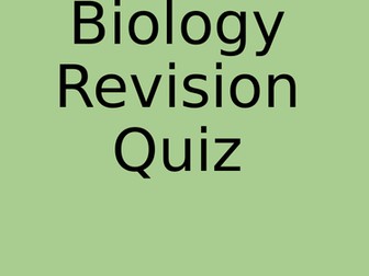 WJEC Double Science Year 11 Revision Quizzes