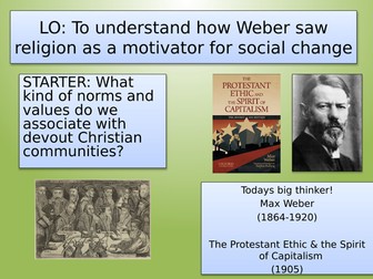 Weber - Beliefs in Society