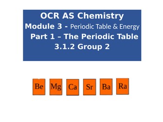 OCR A level Chemistry 3.1.2 Group 2 Redox Reactions