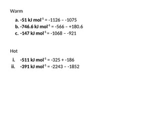 OCR A level Chemistry 3.2.1 Hess's Law