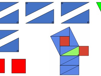 Pythagoras Demonstration - Rearranging Shapes